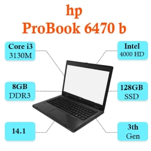 لپ تاپ استوک اچ پی مدل ProBook 6470b