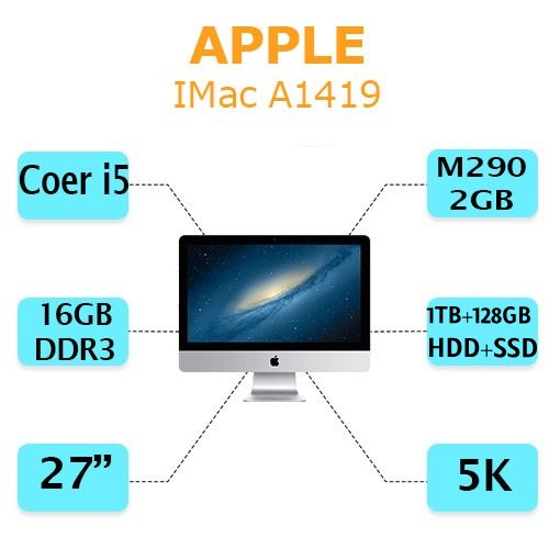 آل این وان استوک اپل مدل A1419 Mid2015