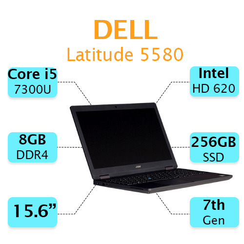 لپ تاپ استوک دل مدل Latitude 5580 لپ تاپ استوک دل مدل Latitude 5580