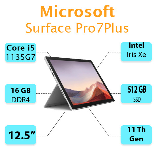 سرفیس استوک مدل Suraface pro 7 plus سرفیس استوک مدل Suraface pro 7 plus