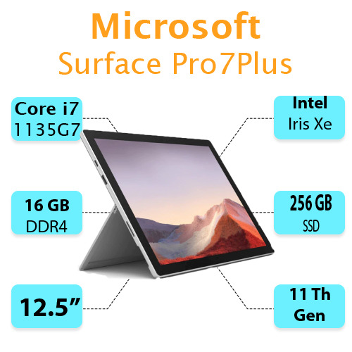 سرفیس استوک مدل Suraface pro 7 plus سرفیس استوک مدل Suraface pro 7 plus